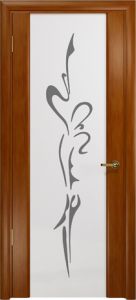 Спация-3 анегри белый триплекс с рисунком ― Магазин дверей FinStroyGroup
