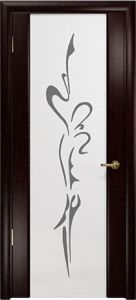 Спация-3 венге белый триплекс с рисунком ― Магазин дверей FinStroyGroup