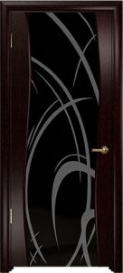 Вела венге черный триплекс с рисунком ― Магазин дверей FinStroyGroup