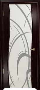 Вела венге белый триплекс с рисунком ― Магазин дверей FinStroyGroup